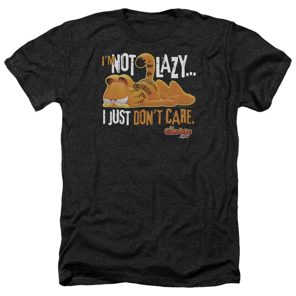 Garfield - Not Lazy - Adult Heather-black