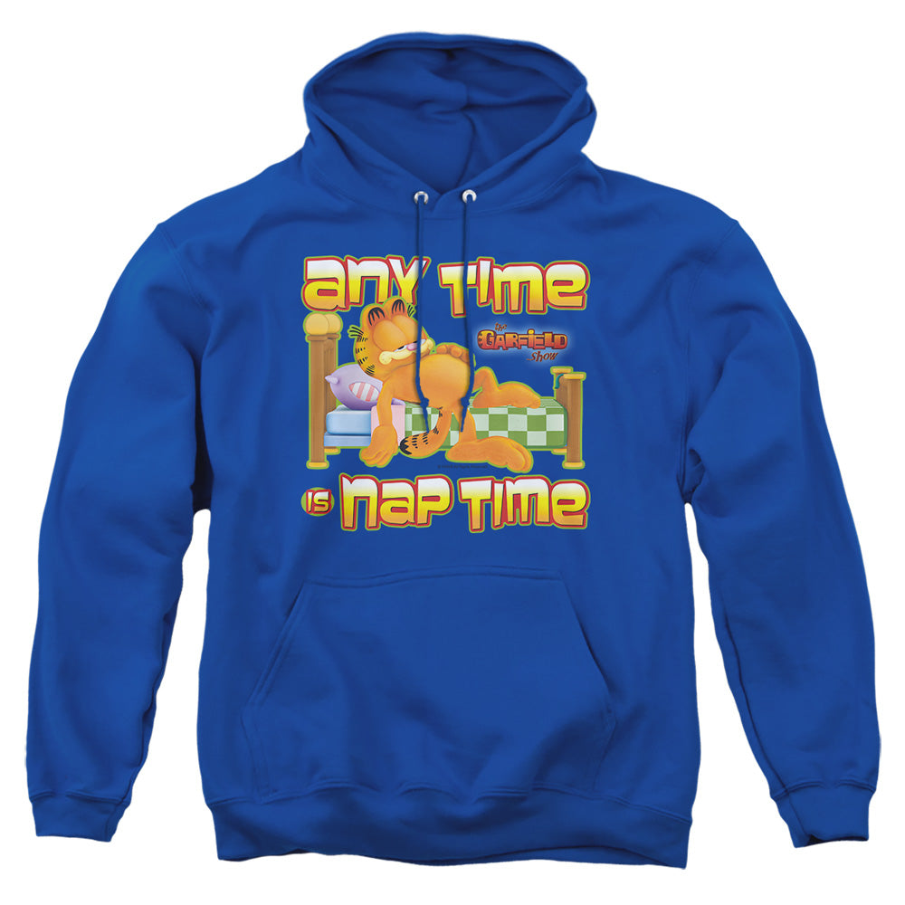 Garfield - Nap Time - Adult Pull-over Hoodie - Royal Blue
