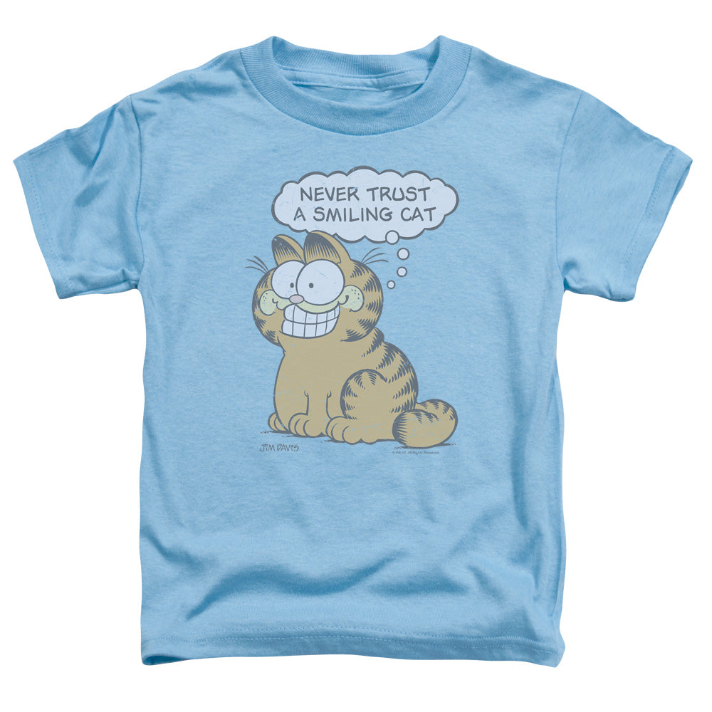 Garfield - Smiling Cat - Short Sleeve Toddler Tee - Carolina Blue T-shirt