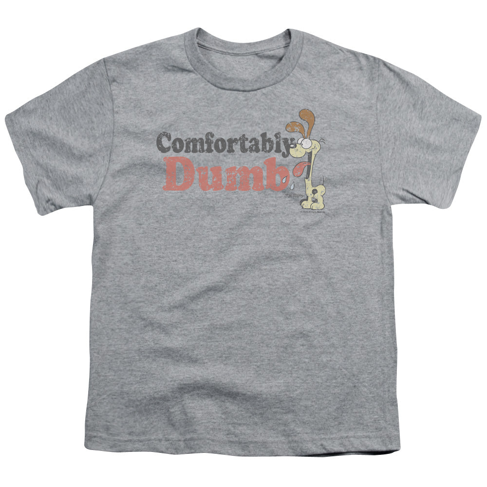 Garfield - Comfortably Dumb - Short Sleeve Youth 18/1 - Athletic Heather T-shirt