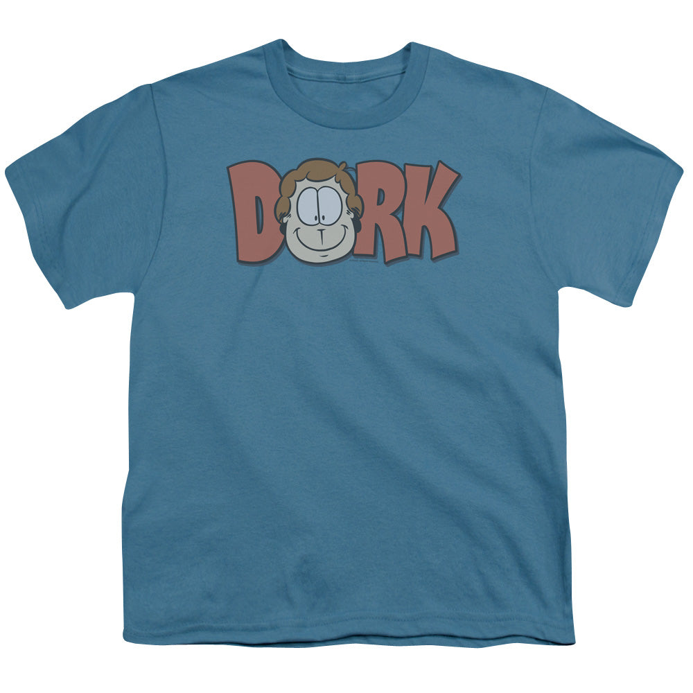 Garfield - Dork - Short Sleeve Youth 18/1 - Slate T-shirt
