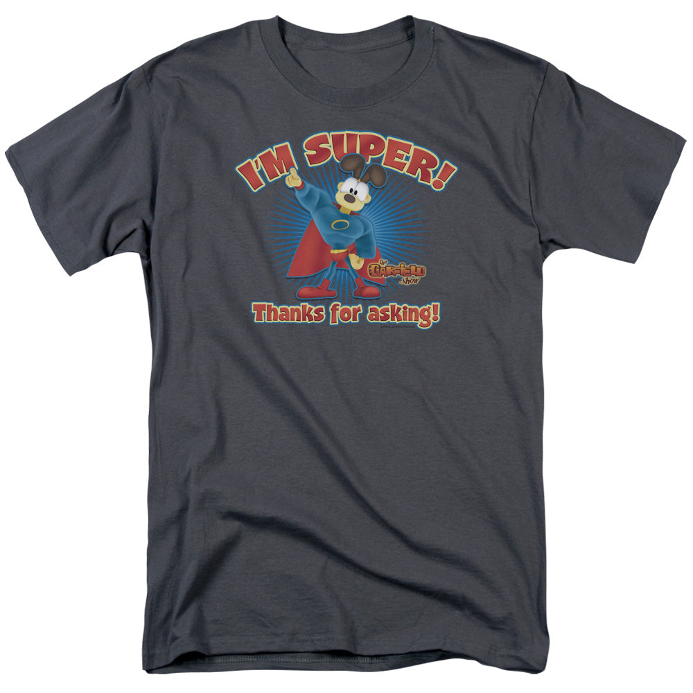 Garfield - Super - Short Sleeve Adult 18/1 - Charcoal T-shirt
