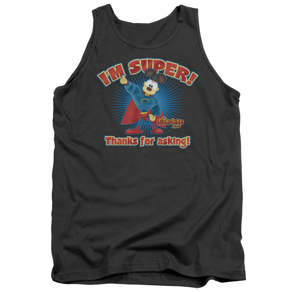 Garfield - Super - Adult Tank - Charcoal