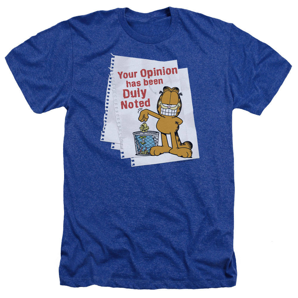 Garfield - Duly Noted - Adult Heather - Royal Blue