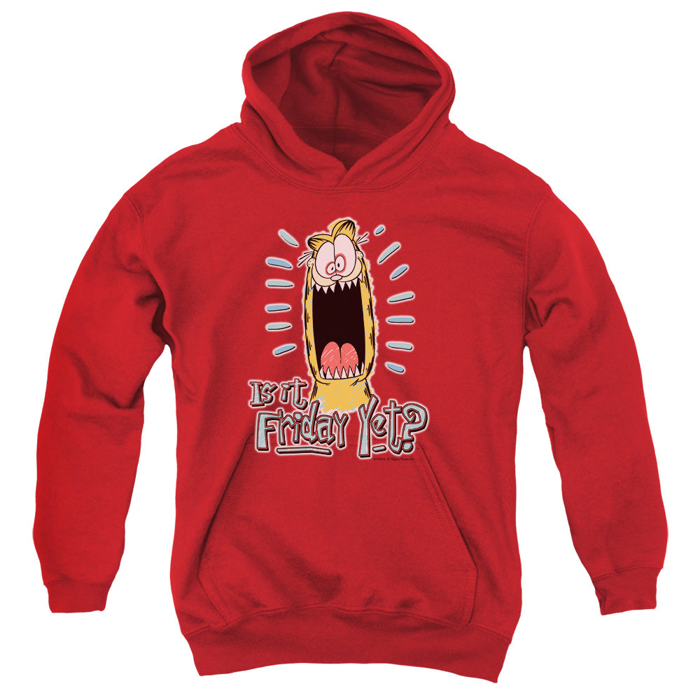 Garfield - Friday - Youth Pull-over Hoodie - Red