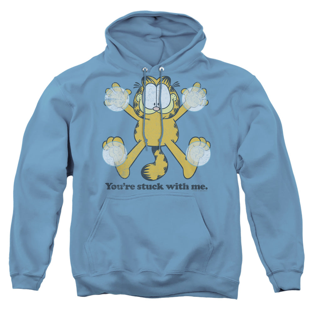Garfield - Stuck - Adult Pull-over Hoodie - Carolina Blue