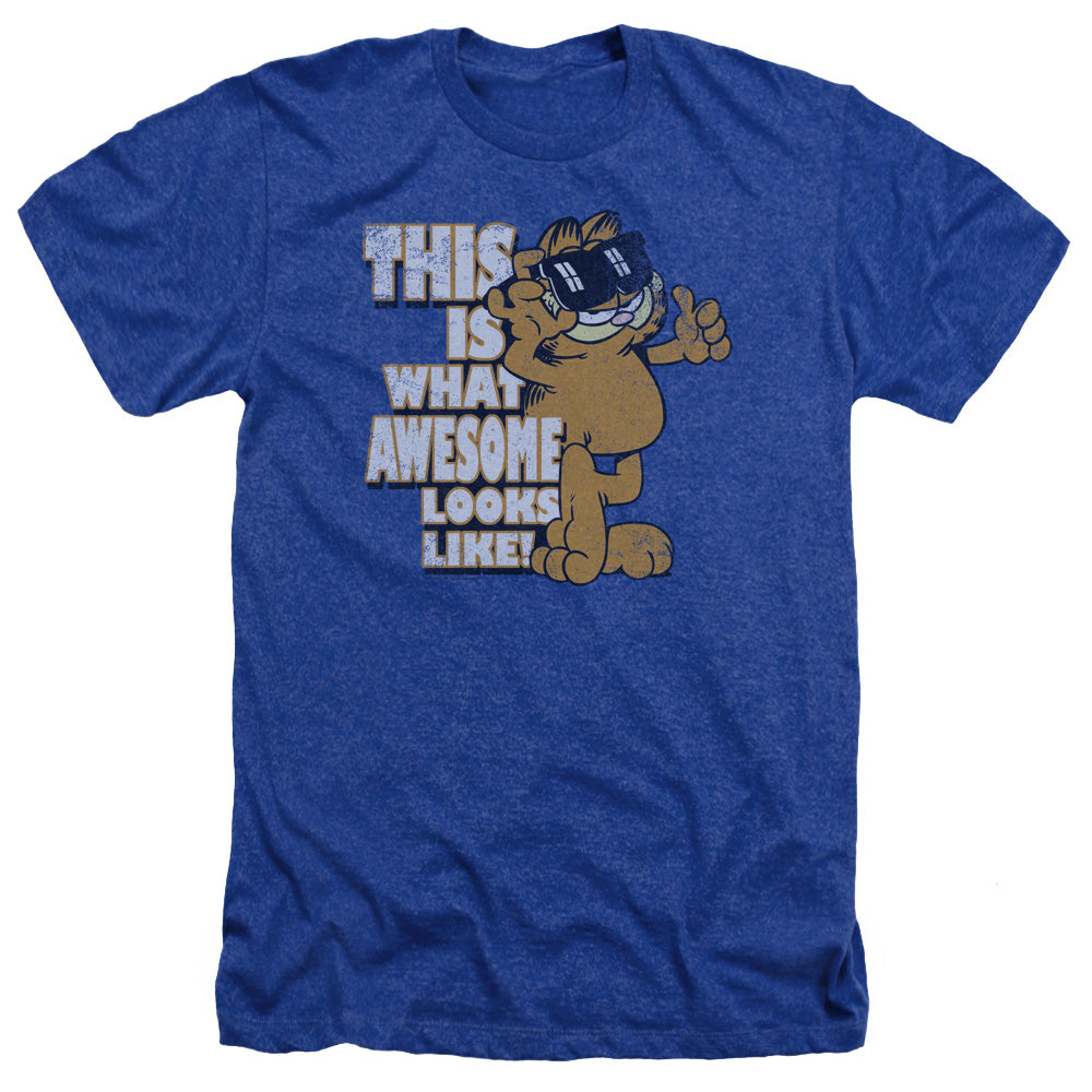 Garfield Awesome - Adult Heather - Royal Blue