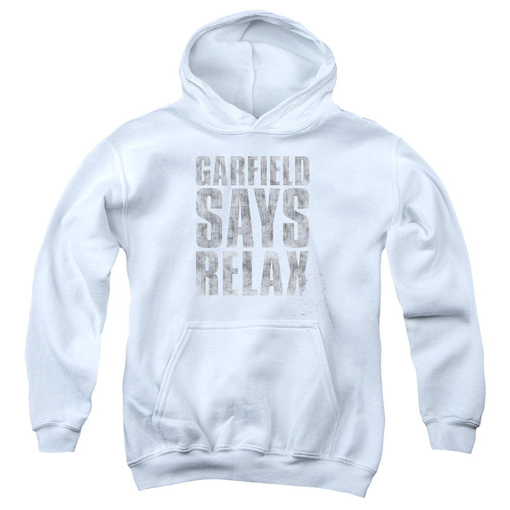 Garfield Relax-youth Pull-over Hoodie - White
