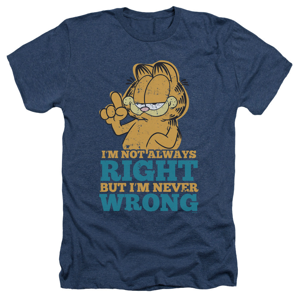 Garfield - Never Wrong - Adult Heather - Navy