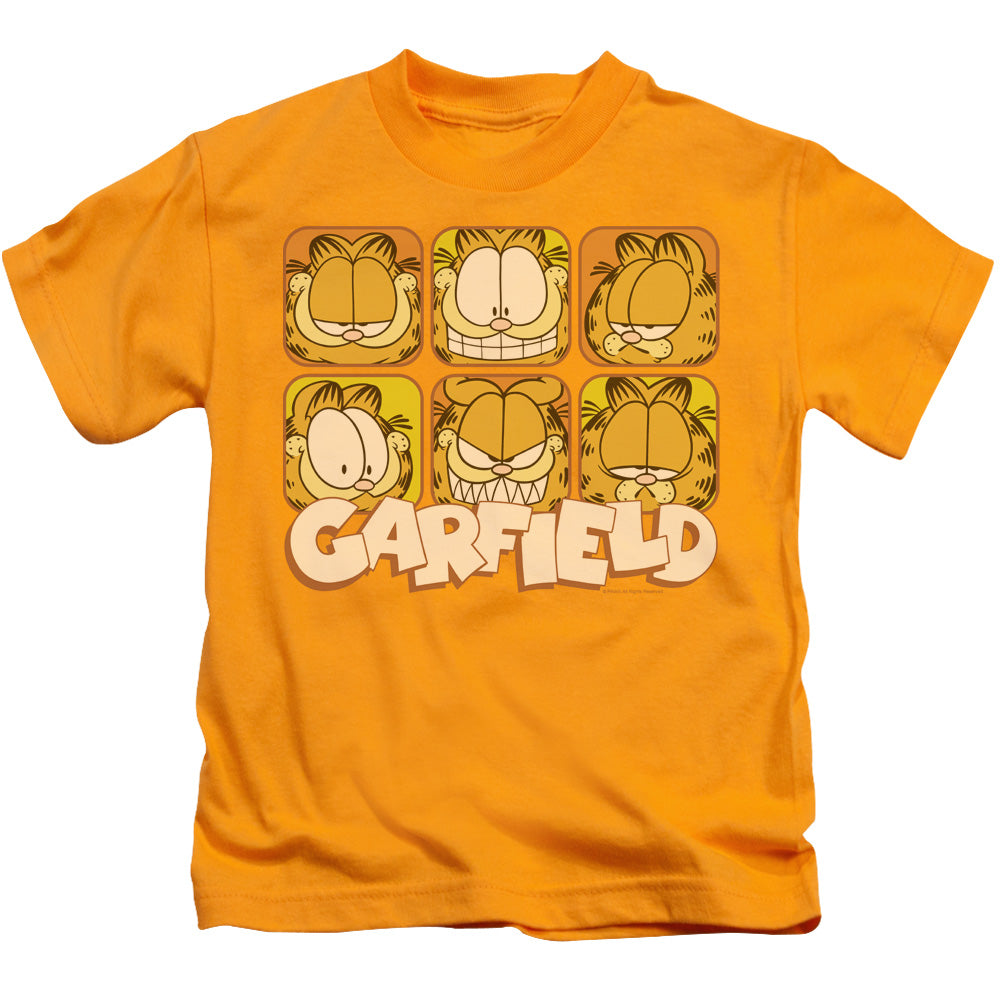 Garfield - Many Faces - Short Sleeve Juvenile 18/1 - Gold T-shirt