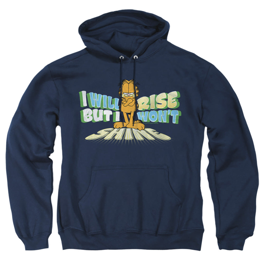 Garfield - Rise Not Shine - Adult Pull-over Hoodie - Navy