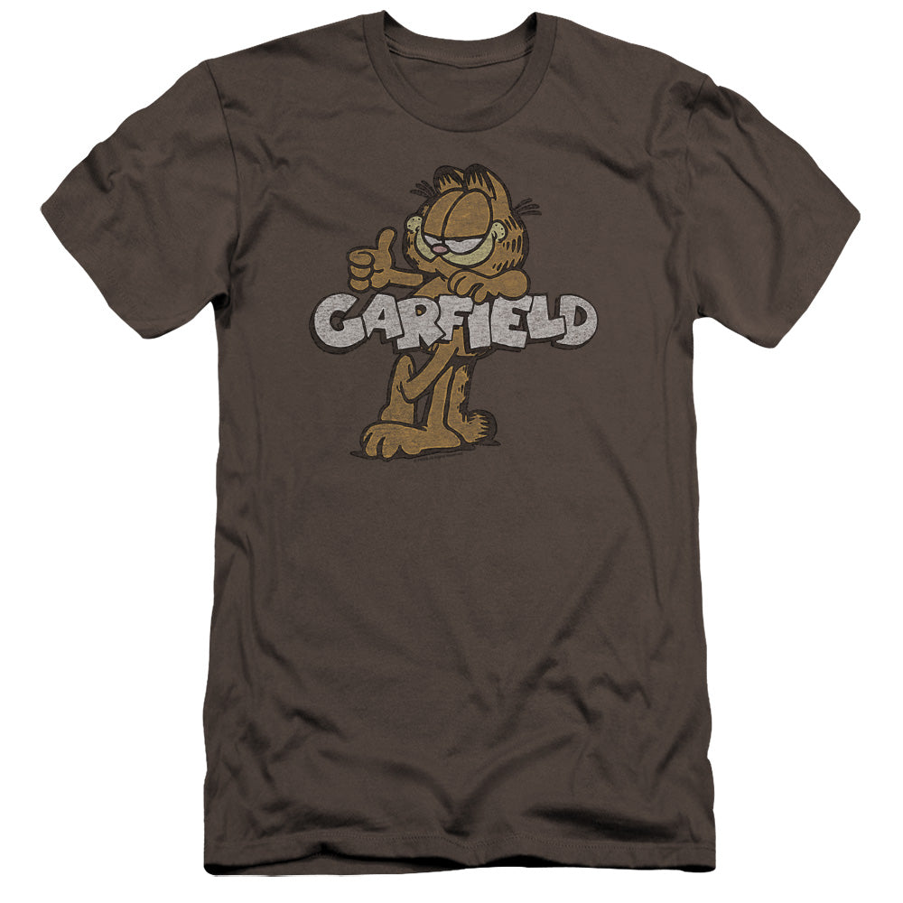 Garfield - Retro Garf-premuim Canvas Adult Slim Fit 30/1 - Charcoal