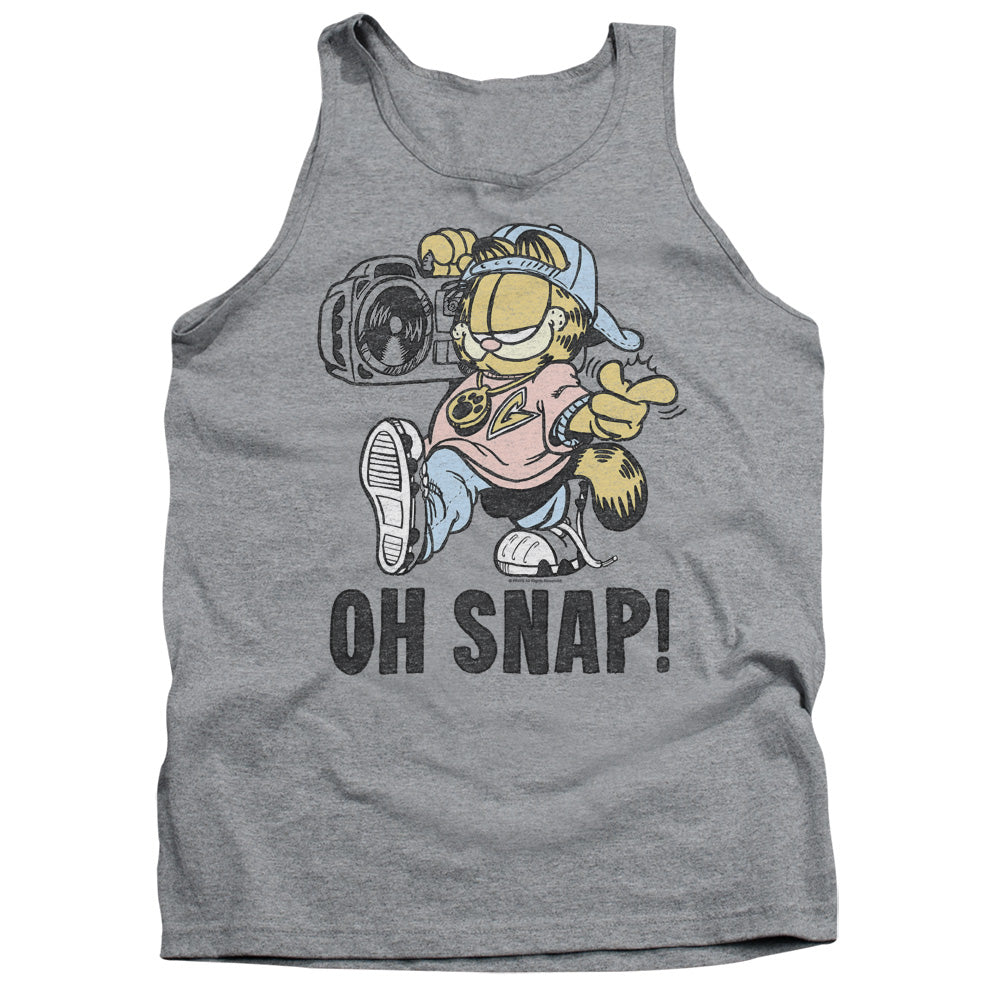 Garfield - Oh Snap - Adult Tank - Athletic Heather