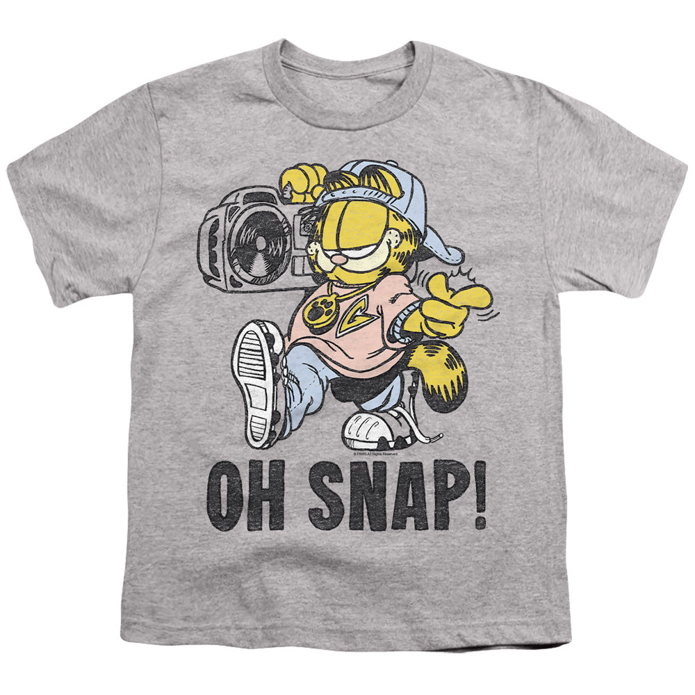 Garfield - Oh Snap - Short Sleeve Youth 18/1 - Athletic Heather T-shirt