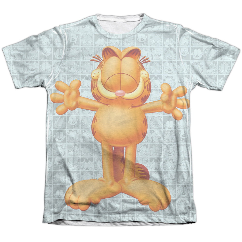 Garfield - Free Hugs - Adult Poly/cotton Short Sleeve Tee - White T-shirt