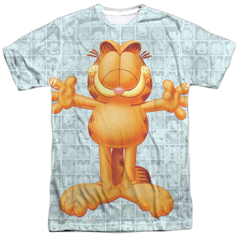 Garfield - Free Hugs - Short Sleeve Adult Poly Crew - White T-shirt