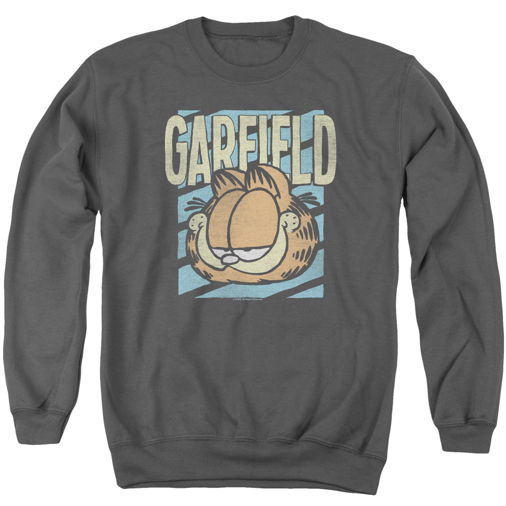 Garfield - Rad Garfield - Adult Crewneck Sweatshirt - Charcoal