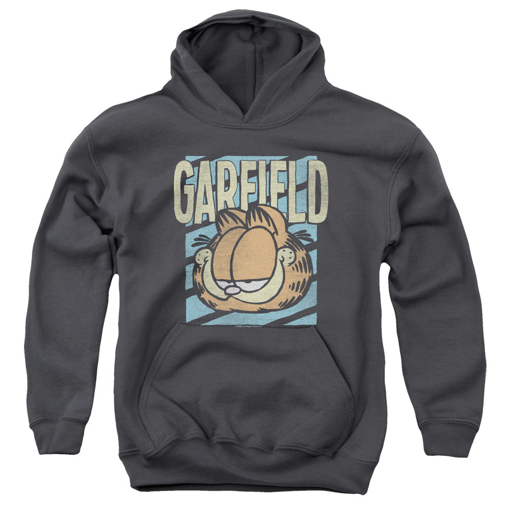 Garfield - Rad Garfield - Youth Pull-over Hoodie - Charcoal