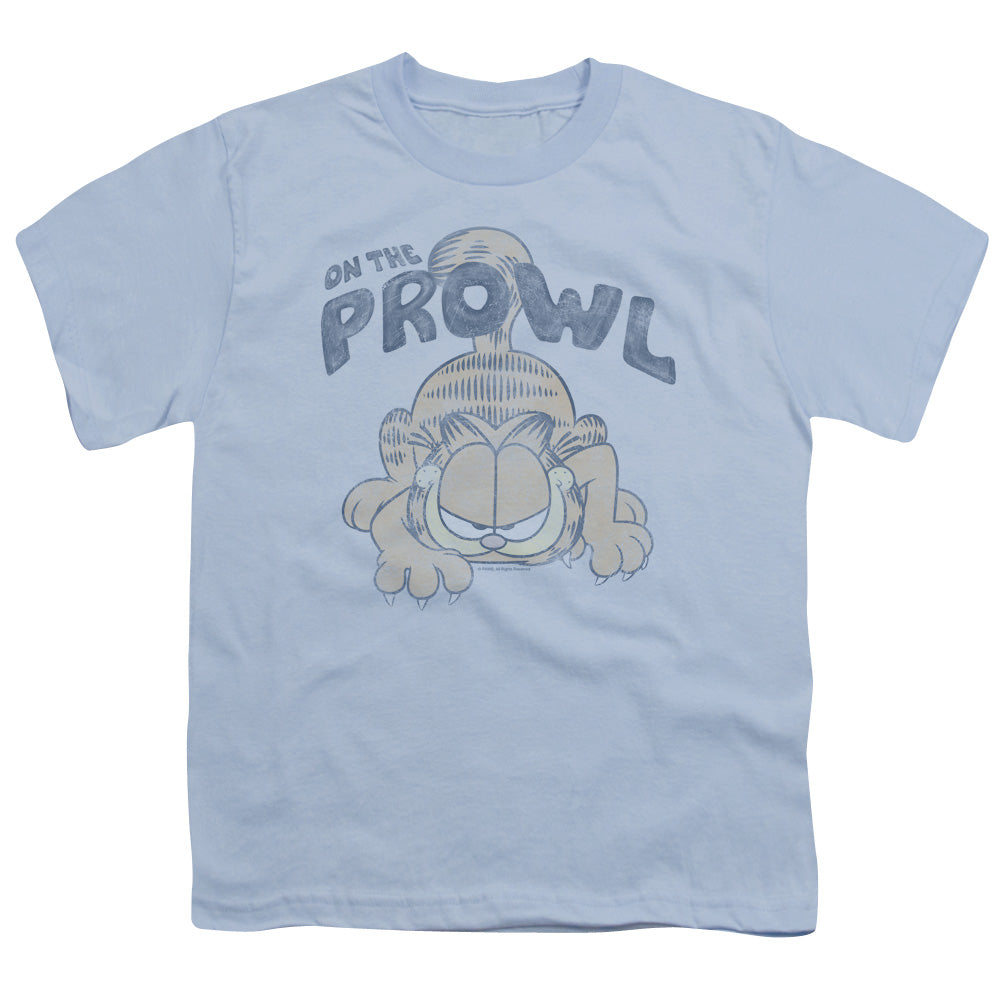 Garfield - Prowl - Short Sleeve Youth 18/1 - Light Blue T-shirt