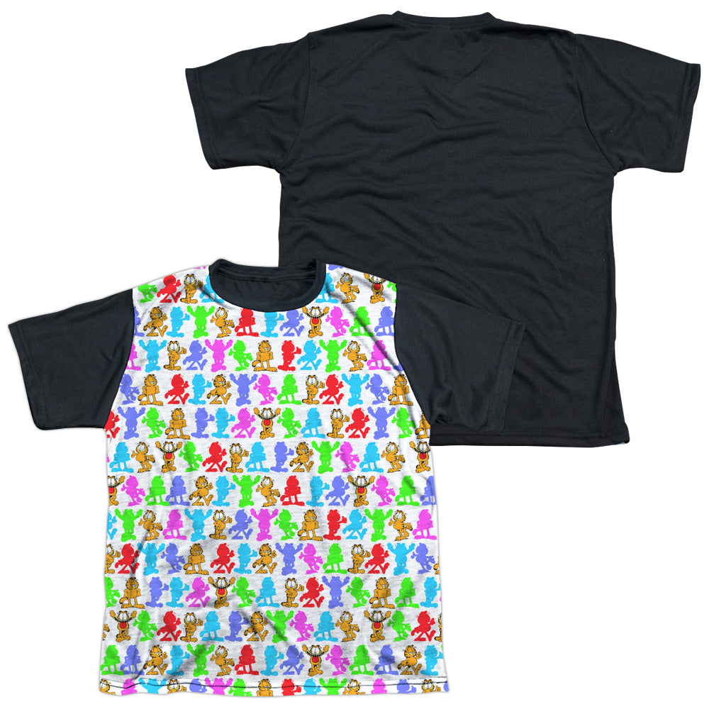 GARFIELD SILHOUETTES-S/S YOUTH WHITE FRONT BLACK BACK T-Shirt