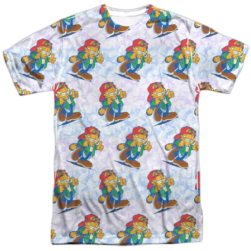 Garfield - Cool Cat - Short Sleeve Adult Poly Crew - White T-shirt