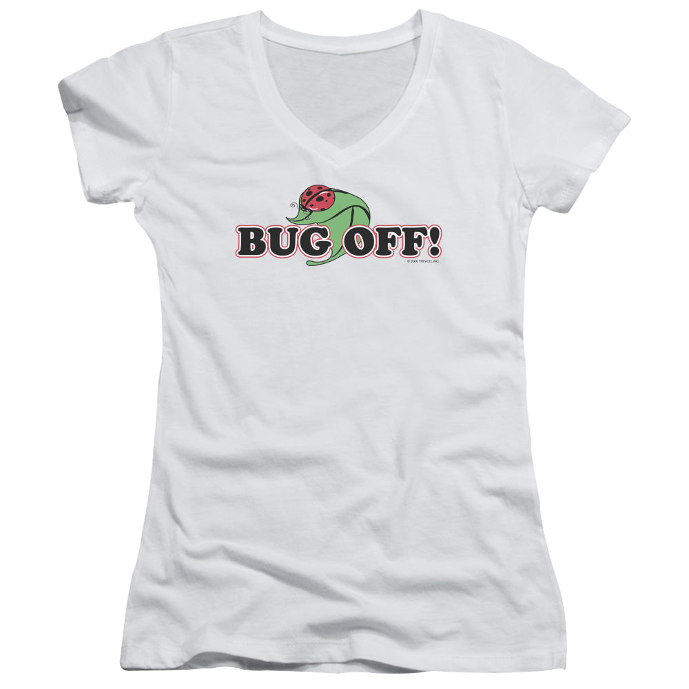 Garden - Bug Off - Junior V-neck - White