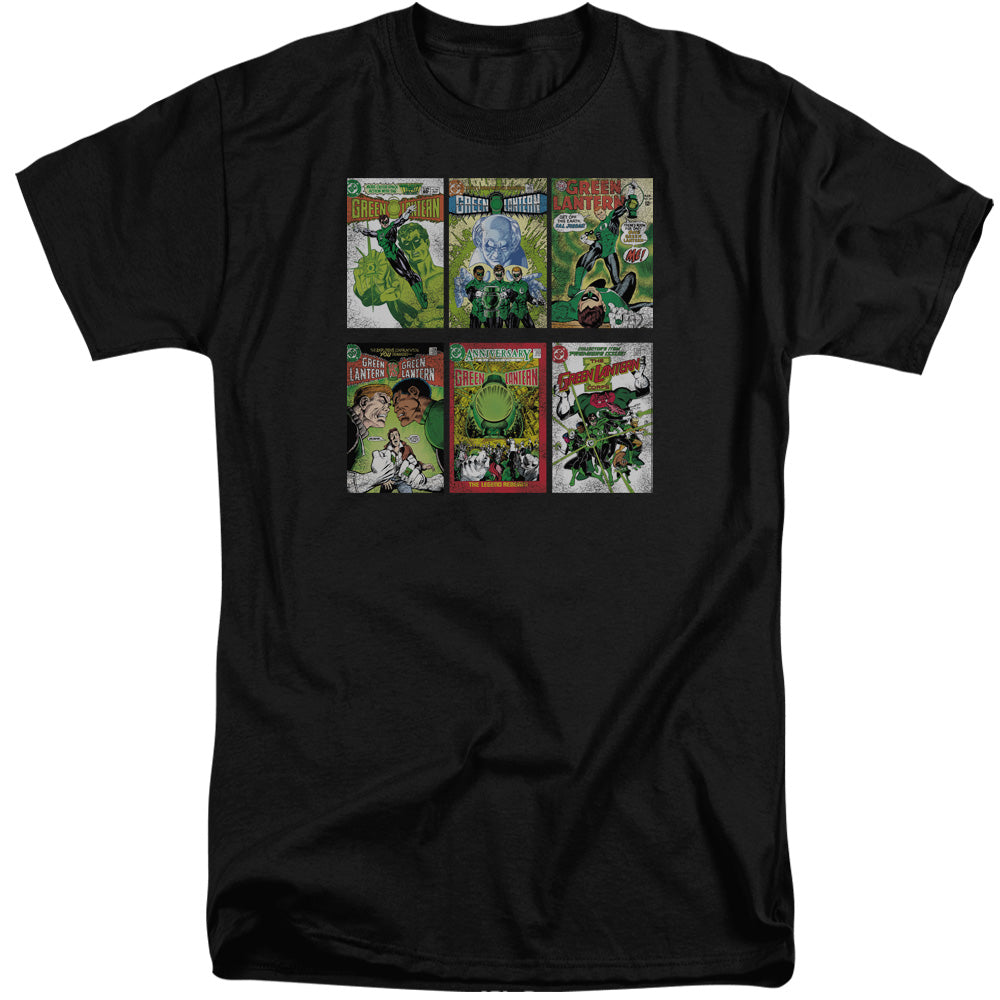 Green Lantern - Gl Covers - Short Sleeve Adult Tall - Black T-shirt