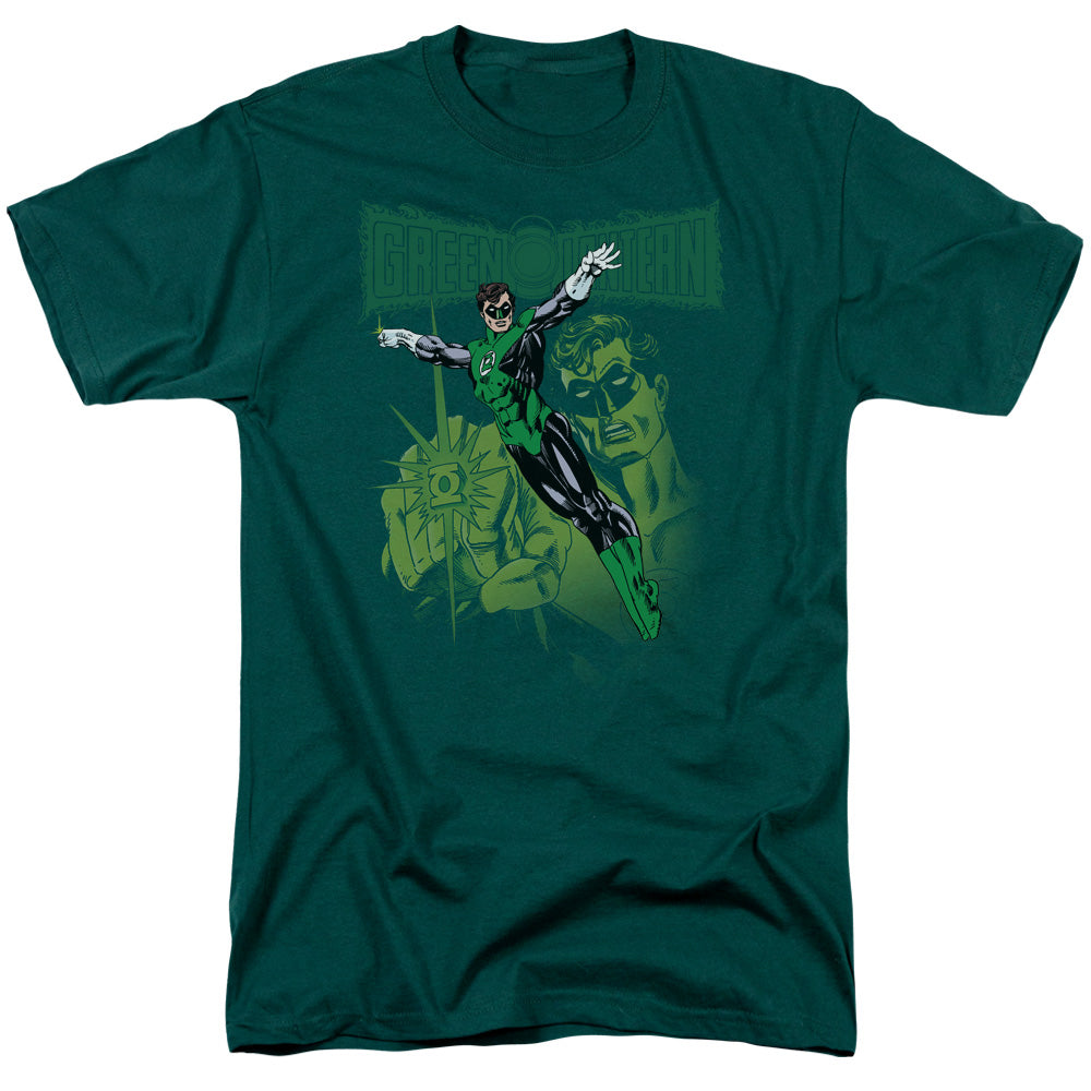 Green Lantern - Gl#166 Cover - Short Sleeve Adult 18/1 - Hunter Green T-shirt