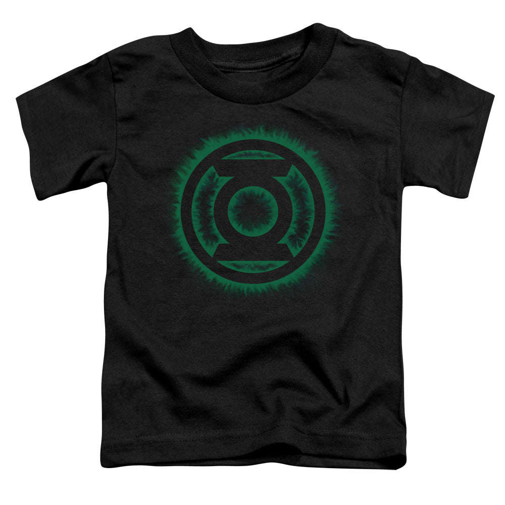 Green Lantern - Green Flame Logo - Short Sleeve Toddler Tee - Black T-shirt