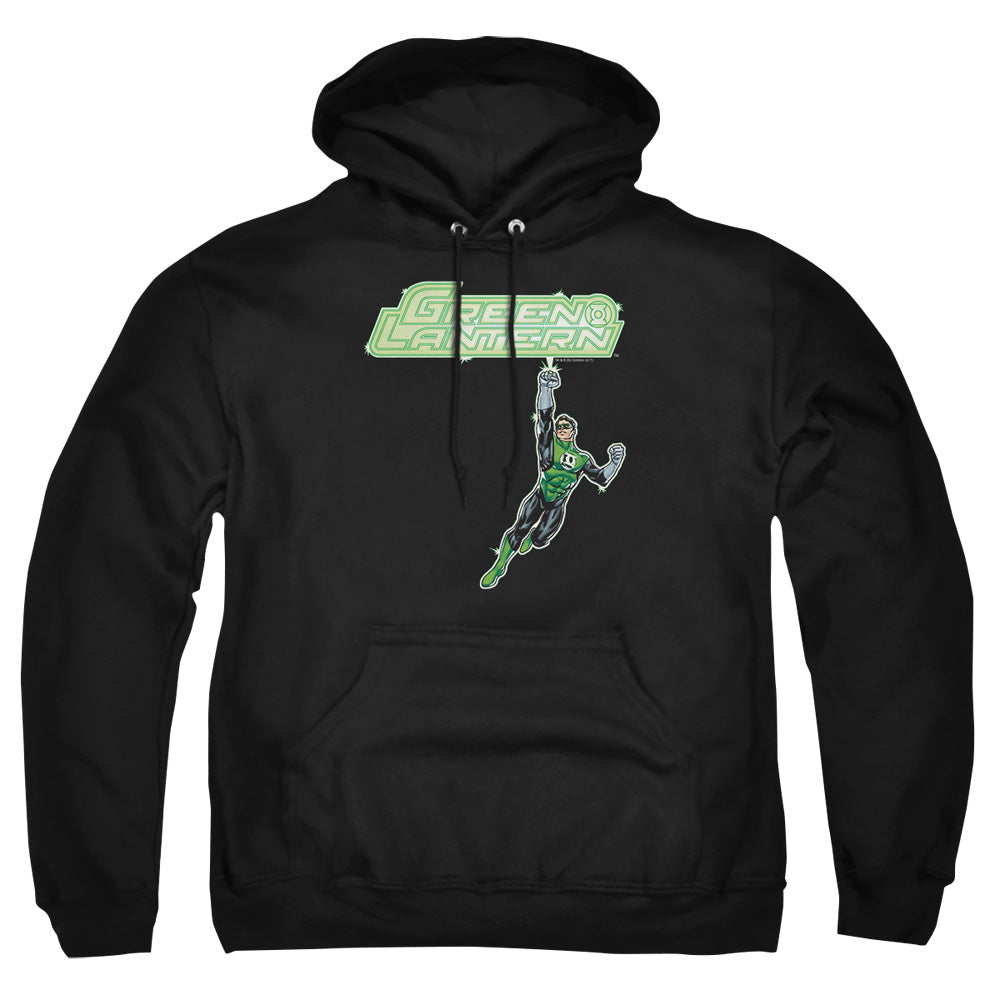 Green Lantern - Energy Construct Logo - Adult Pull-over Hoodie - Black