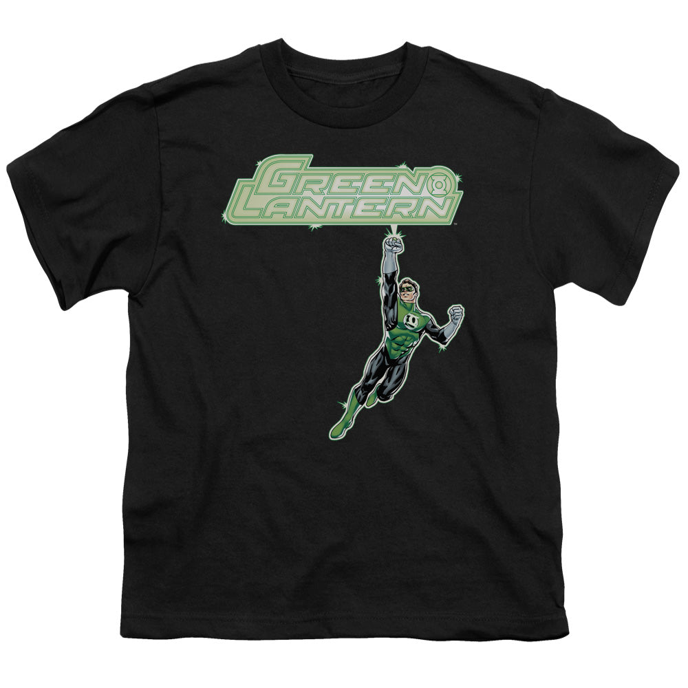 GREEN LANTERN ENERGY CONSTRUCT LOGO - S/S YOUTH 18/1 - BLACK T-Shirt
