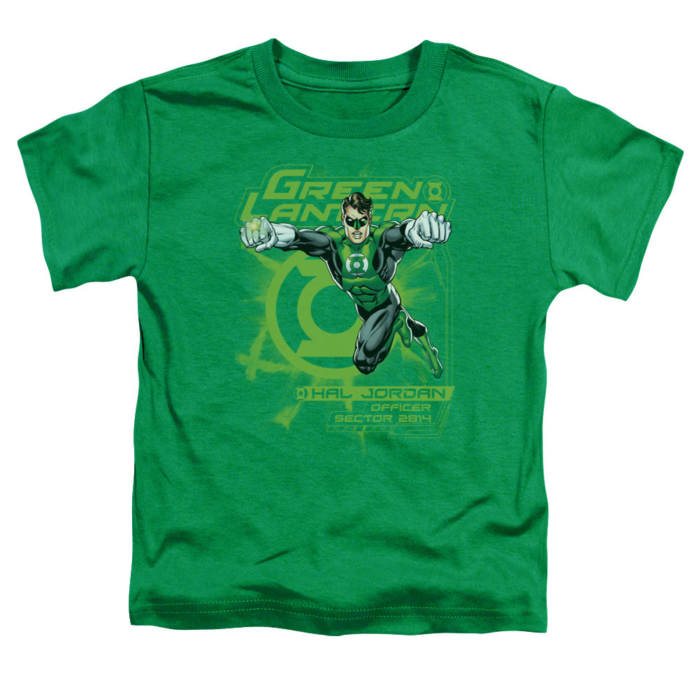 Green Lantern - Sector 2814 - Short Sleeve Toddler Tee - Kelly Green T-shirt