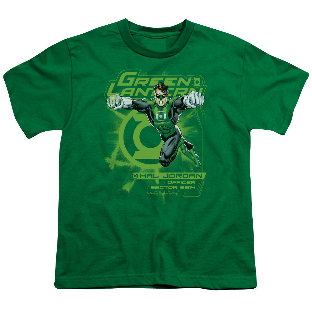 Green Lantern - Sector 2814 - Short Sleeve Youth 18/1 - Kelly Green T-shirt