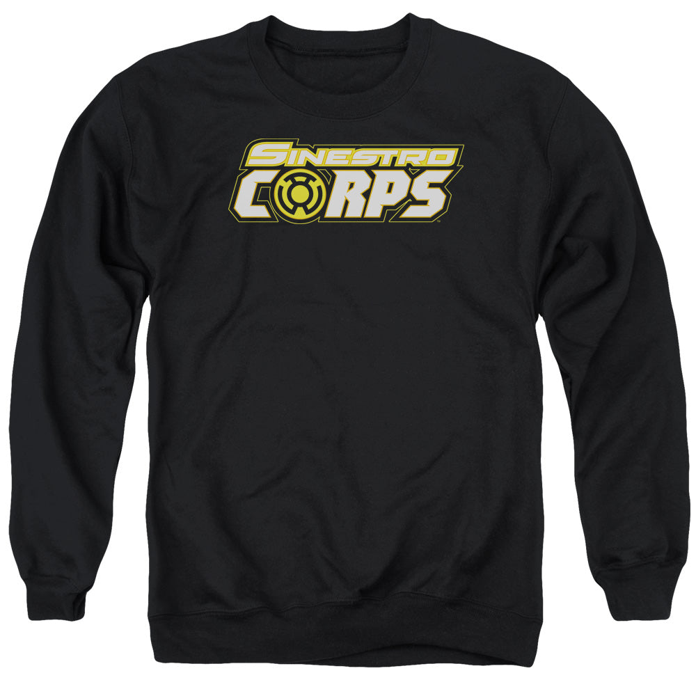 Green Lantern - Sinestro Corps Logo - Adult Crewneck Sweatshirt - Black