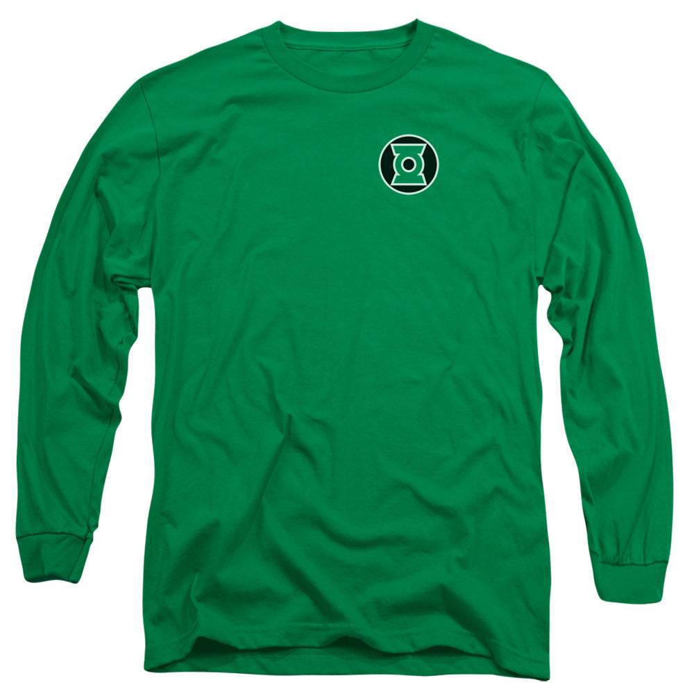 Green Lantern - Kyle Rayner Logo - Long Sleeve Adult 18/1 - Kelly Green T-shirt