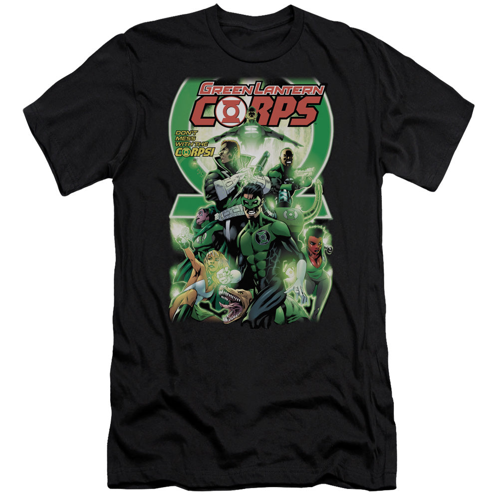 Green Lantern - Gl Corps #25 Cover - Short Sleeve Adult 30/1 - Black T-shirt