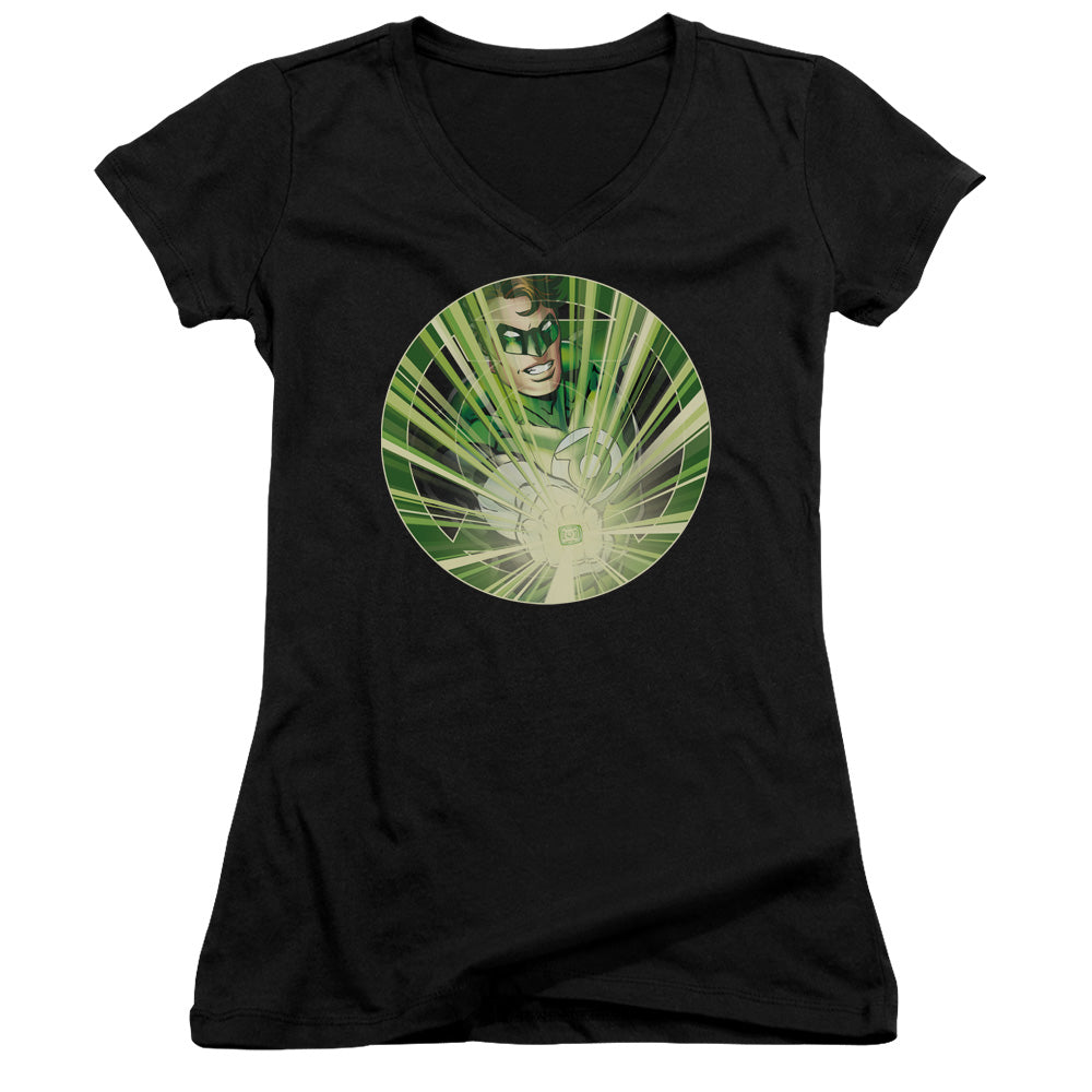 Green Lantern - Light Em Up - Junior V-neck - Black