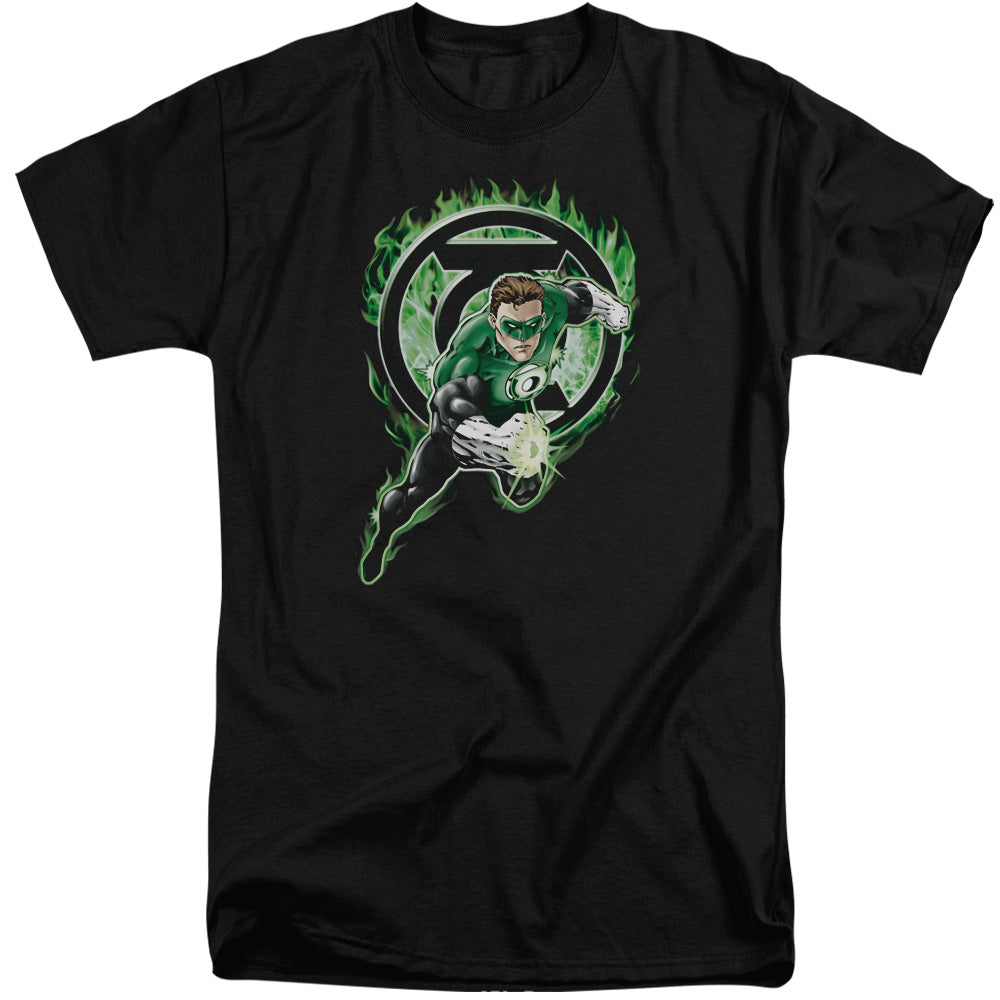 Green Lantern - Space Cop - Short Sleeve Adult Tall - Black T-shirt
