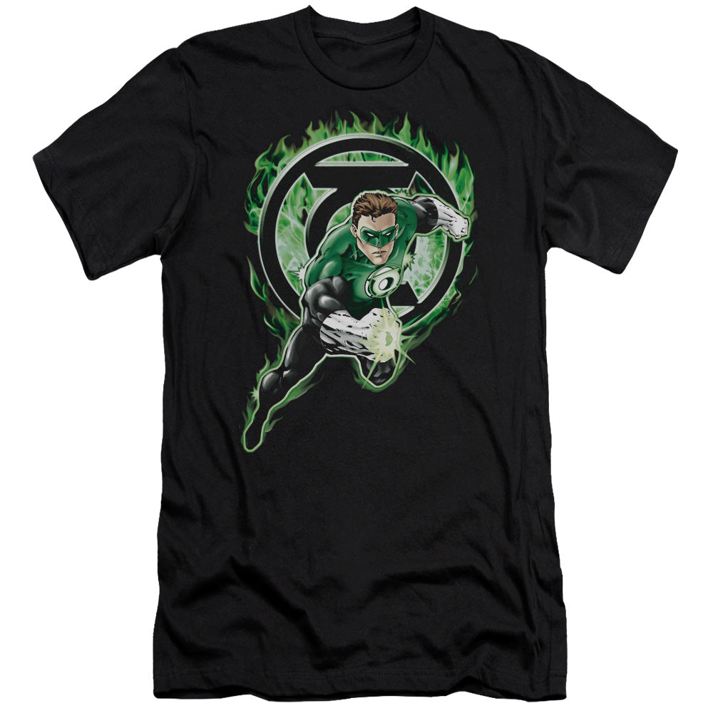 GREEN LANTERN SPACE COP - S/S ADULT 30/1 - BLACK T-Shirt