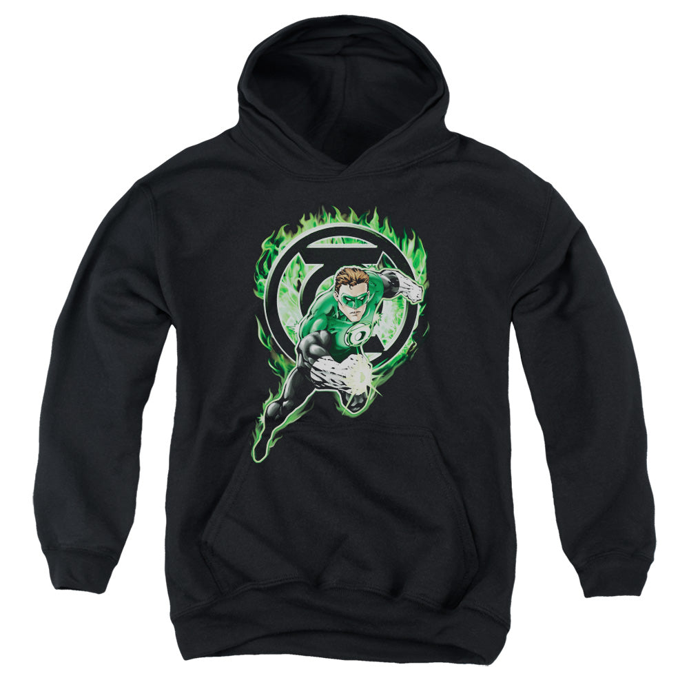 Green Lantern - Space Cop - Youth Pull-over Hoodie - Black
