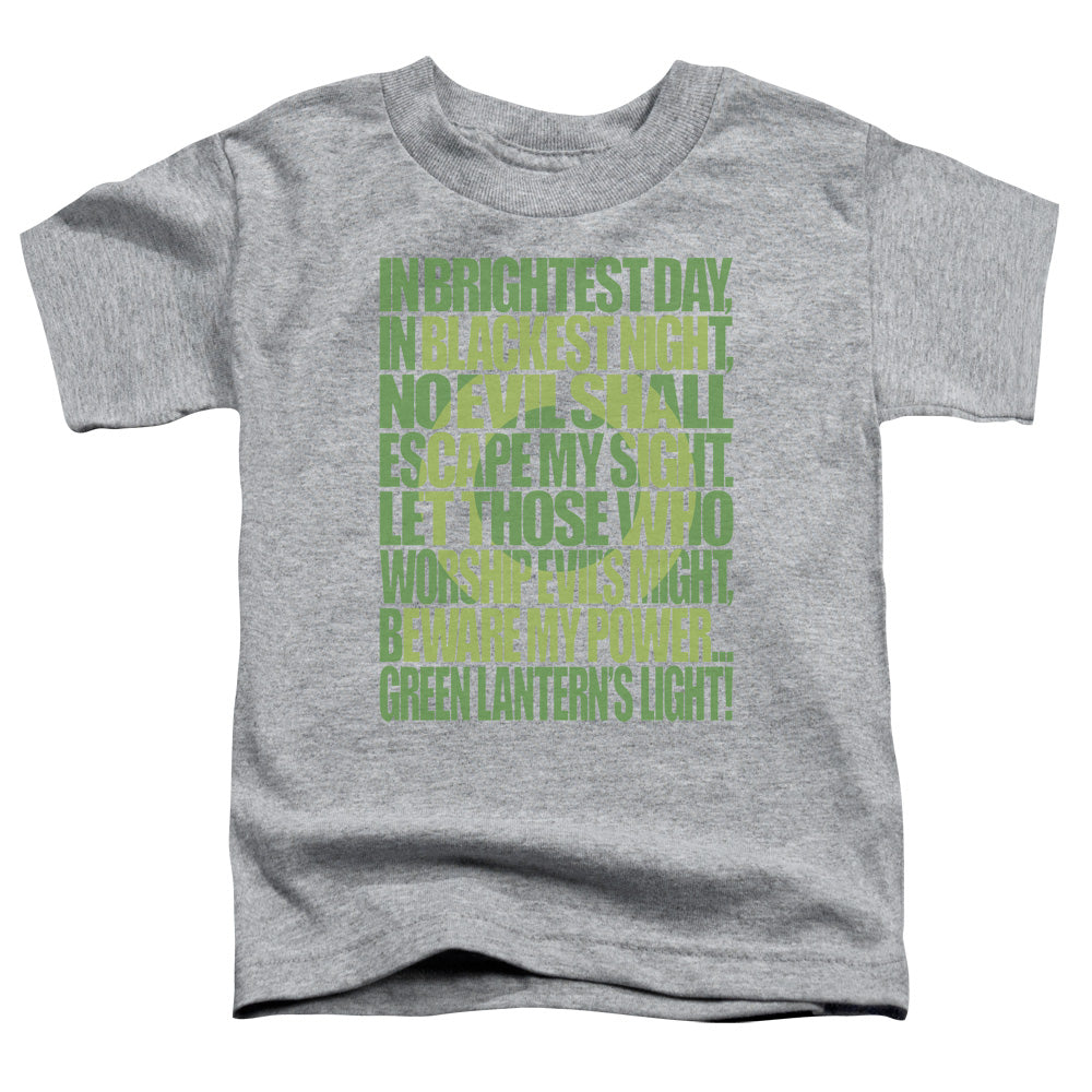 GREEN LANTERN GREEN LANTERN OATH - S/S TODDLER TEE - ATHLETIC HEATHER - T-Shirt