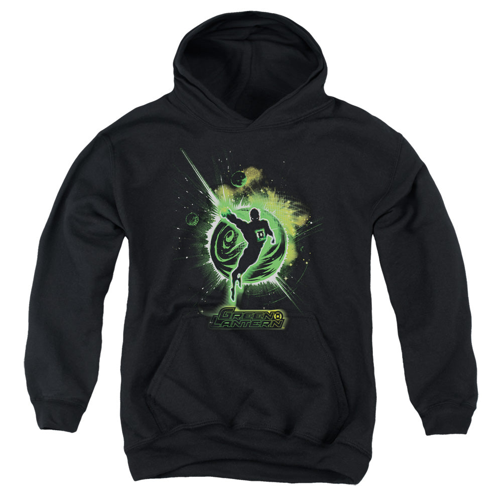 Green Lantern Shadow Lantern-youth Pull-over Hoodie - Black