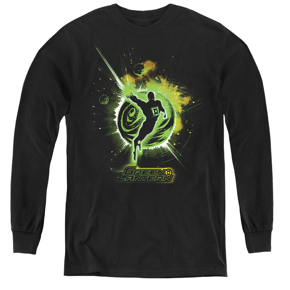 Green Lantern - Shadow Lantern - Youth Long Sleeve Tee - Black