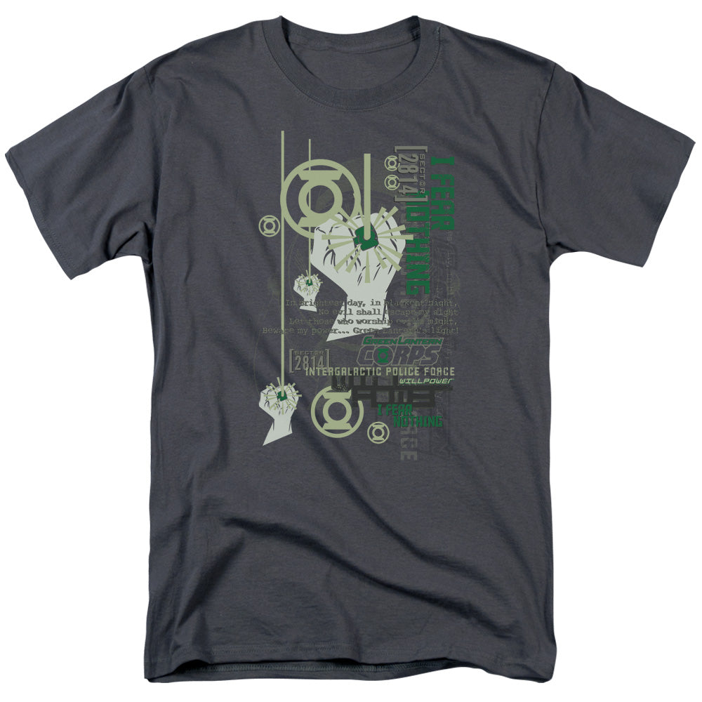Green Lantern - Core Strength - Short Sleeve Adult 18/1 - Charcoal T-shirt