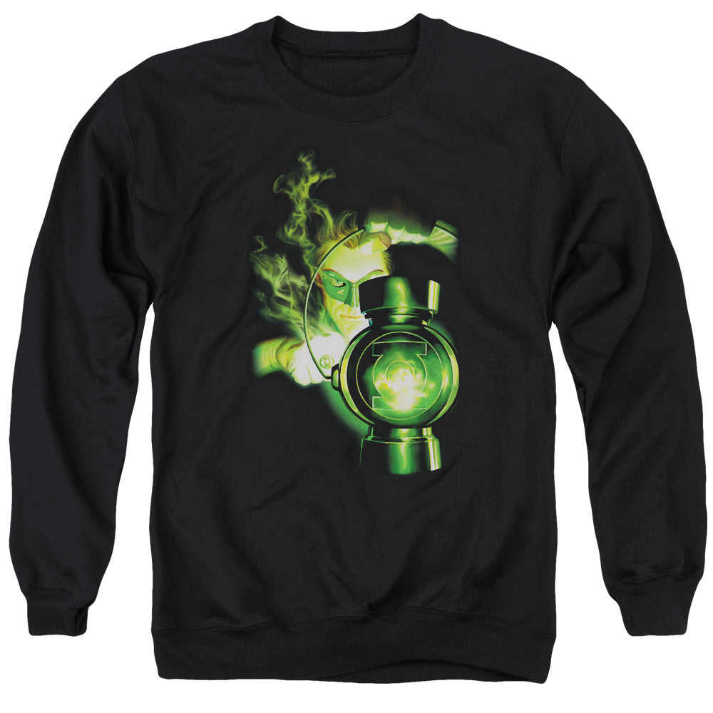 Green Lantern - Lantern Light - Adult Crewneck Sweatshirt - Black