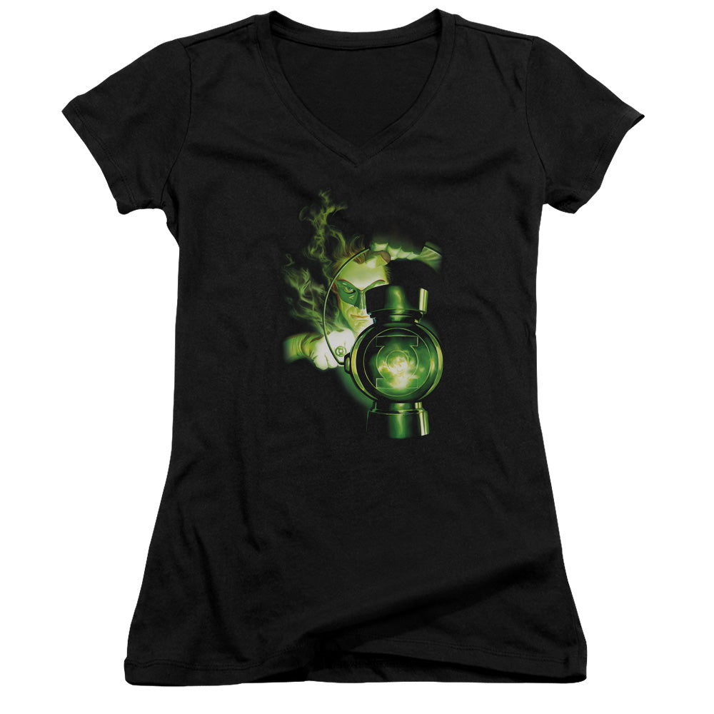 Green Lantern - Lantern Light - Junior V-neck - Black