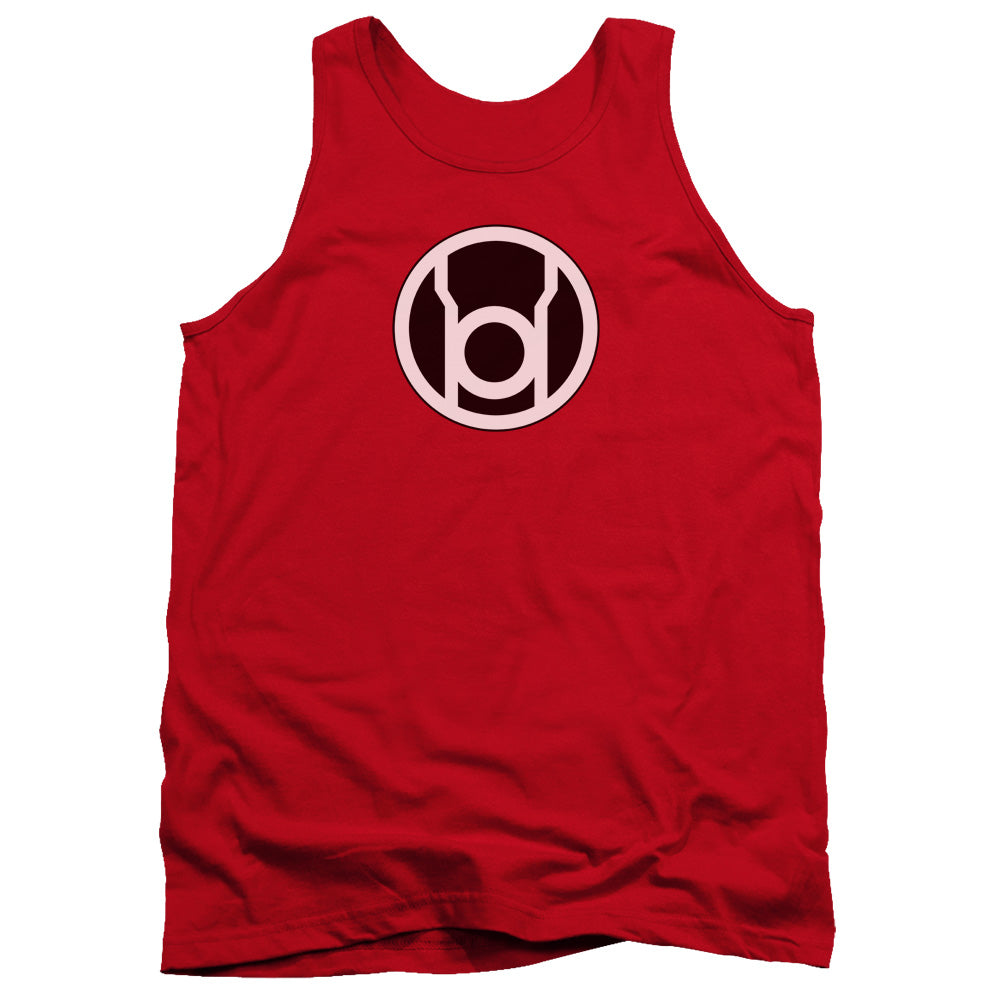 Green Lantern - Red Lantern Logo - Adult Tank - Red