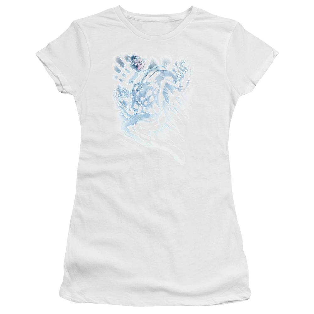 Green Lantern - White Lantern Sinestro - Short Sleeve Junior Sheer - White T-shirt