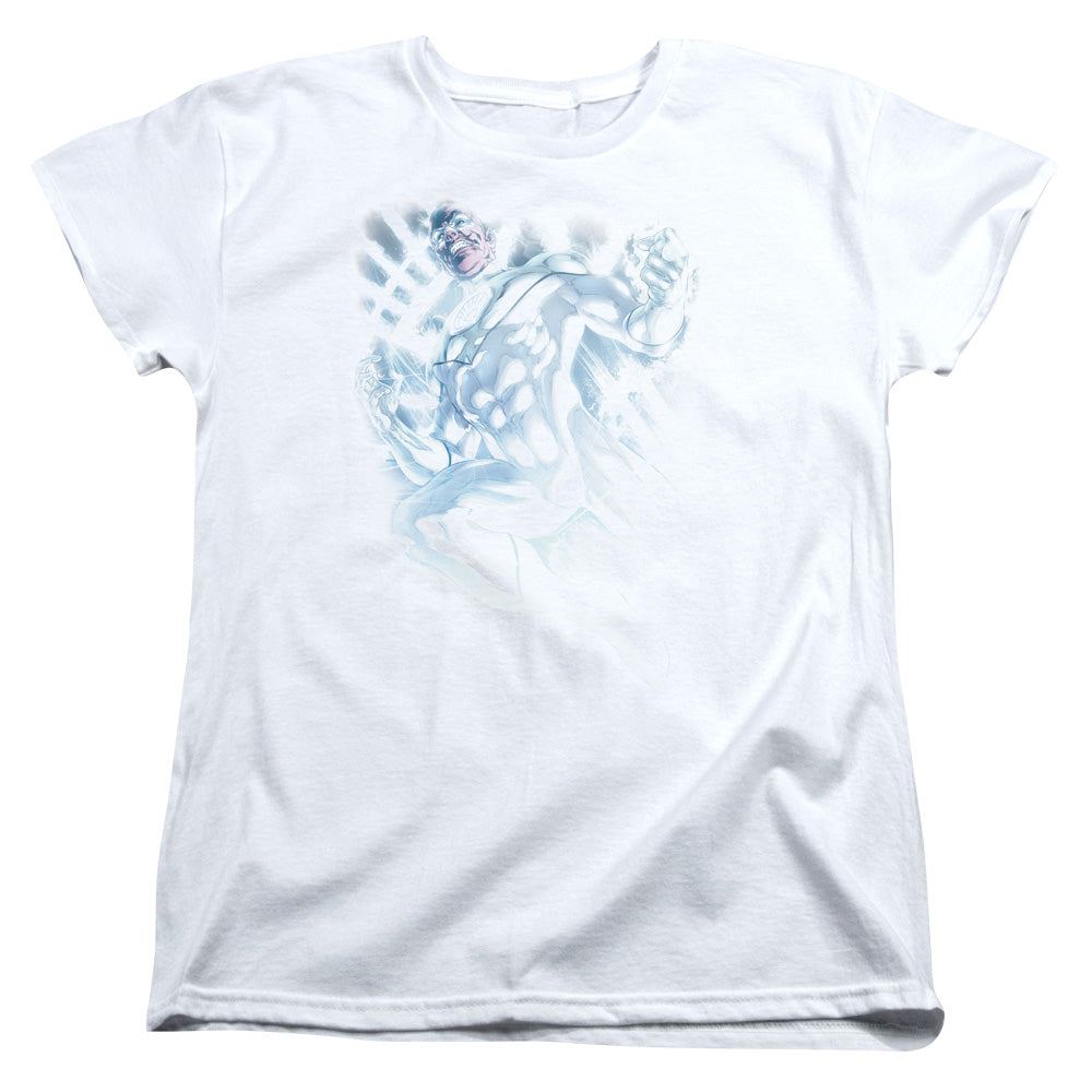 Green Lantern - White Lantern Sinestro - Short Sleeve Womens Tee - White T-shirt