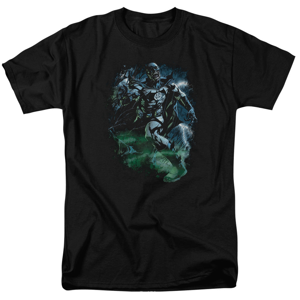 Green Lantern - Black Lantern Batman - Short Sleeve Adult 18/1 - Black T-shirt